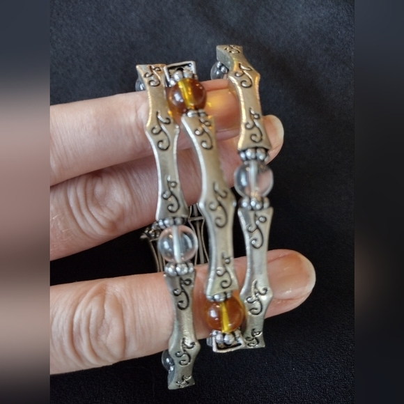 Silver Beaded Bracelet Set - Picture 8 of 8